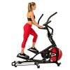 Sunny Health & Fitness Magnetic Elliptical Trainer Machine w/ Tablet Holder