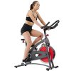 Bike Belt Drive Indoor Cycling Bike with LCD Monitor