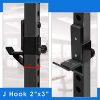 Secure Your Workout with Heavy Duty J-Hooks for 2x3 Power Racks – Durable & Safe