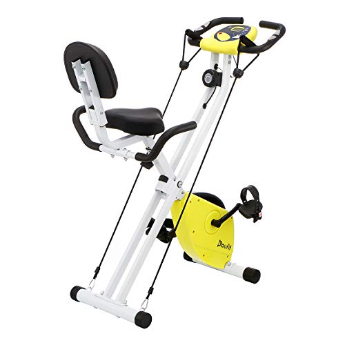 Exercise Bike Foldable for Home Use, Doufit Folding Indoor Stationary Bike