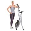 Exerpeutic Folding Magnetic Upright Exercise Bike with Pulse