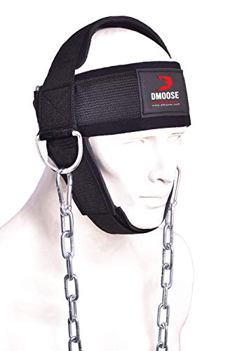 DMoose Fitness Neck Harness for Weight Lifting, Resistance Training