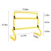 ASENVER 4 Height Agjustable Speed Training Hurdles Set of 5