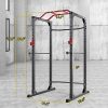 MaxKare Power Cage Rack 19-Level Adjustable with J-Hooks Heavy Duty