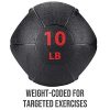 ZELUS Medicine Ball with Dual Grip| 10/20 lbs Exercise Ball