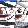 tomser 43''-49" Silent Foldable Trampoline, Exercise Fitness Trampoline