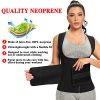 Qikorgxm Women Waist Trainer Neoprene Sauna Zipper