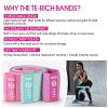Te-Rich Resistance Bands for Legs and Butt, Fabric Workout Loop Bands