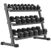 XMark 550 lb. Dumbbell Set and Heavy Duty Rack