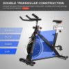 Goplus Indoor Cycling Bike, Stationary Bicycle with Flywheel and LCD Display