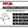 MRX BOXING & FITNESS Weight Lifting/Exercise Grip Gloves for Women