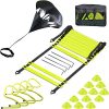 EAZY2HD Speed Agility Training Set- Agility Ladder,12 Cones