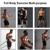 11PCS Resistance Bands Set, Fitness Exercise Bands with Door Anchor