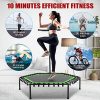 Mini Trampoline Rebounder Trainer with Adjustable Handle Bar