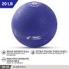 Boost Your Workout with Day 1 Fitness Weighted Slam Ball – 20 lbs, Navy