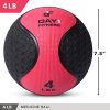 Medicine Exercise Ball with Dual Texture for Superior Grip