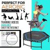 SereneLife Indoor Fitness Trampoline Folding 48 Inch