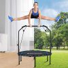 SONGMICS 40 Inches Mini Fitness Trampoline, Handrail