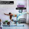 Yoga Mat Rack Wall Mount Foam Rollers Holder Free Adjustment
