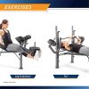 Marcy Standard Weight Bench with Leg Developer
