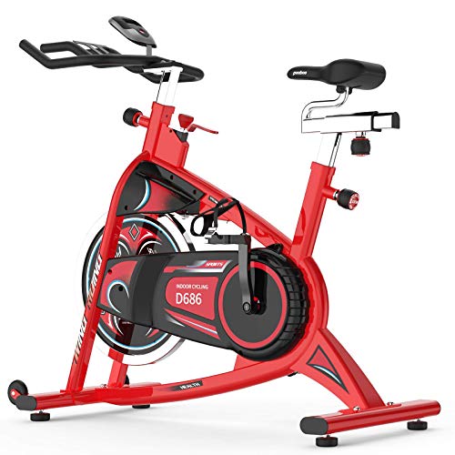 pooboo Stationary Exercise Bike Indoor Cycling Bike with LCD Display