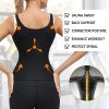 Women Waist Trainer Corset, Zipper Vest Body Shaper Cincher