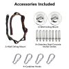 Aerial Yoga Swing Kit with Extension Straps and Ceiling Hooks