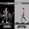 Goplus 2 in 1 Folding Treadmill, 2.25HP Under Desk Electric Treadmill