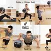 Day 1 Fitness Soft Wall Medicine Ball 12 Pounds