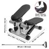 TECHMOO Mini Stepper Trainer Adjustable Height Stepper Exercise Machine