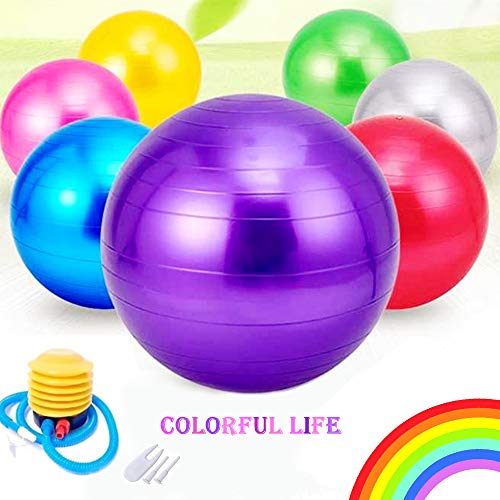 Jueachy Yoga Ball Professional Balance Ball(55-65cm)