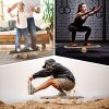 EveryMile Balance Board Trainer, Wooden Roller Board