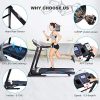 ANCHEER Folding Treadmill, 3.25HP Electric Motorized Treadmills