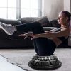 ATIVAFIT Half Ball Balance Trainer with Straps Yoga Balance Ball Anti Slip