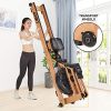 Water Rowing Machine for Home Use with LCD Monitor