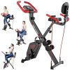 pooboo Folding Exercise Bike Indoor Cycling
