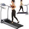 Electric Folding Treadmill for Home with LCD Monitor