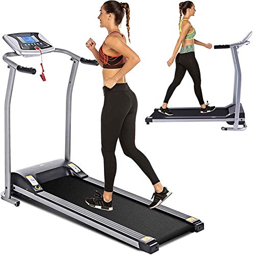 Electric Folding Treadmill for Home with LCD Monitor