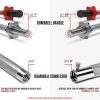 Adjustable Dumbbells 105 to 200 lbs with Connector Options
