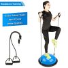 PEXMOR Yoga Half Ball Balance Trainer Exercise Ball Resistance Band