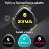 ZIVA Premium Rubber Steel Tribell Dumbbell Set