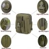 JIYQINLY Tactical Waist Pack Multi-Purpose EDC Pouch Bag