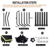 Silent Mini Trampoline with Adjustable Handle Bar