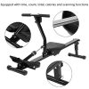 Foldable Rowing Machine with LCD Monitor, Heavy Duty Steel Frame