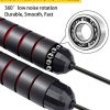 Jump Rope, Ball Bearings Tangle-Free Rapid Speed Cable Skipping Rope