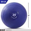 Boost Your Workout with Day 1 Fitness Weighted Slam Ball – 20 lbs, Navy