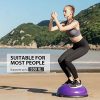 Z ZELUS Balance Ball Trainer Half Yoga Exercise Ball with Resistance Bands