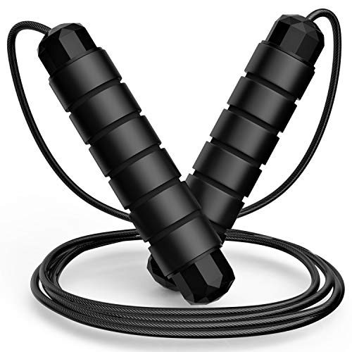 FITFORT Jump Rope, Tangle-Free Rapid Speed Jumping Rope Cable