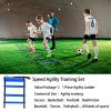 Speed Agility Training Set, Includes 1 Agility Ladder, 4 Steel Stakes