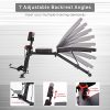 Foldable Weight Bench with Adjustable Backrest and Priest Stool